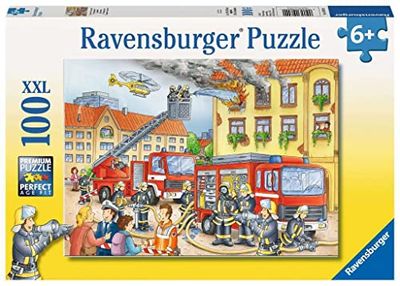Ravensburger 10822 - O nosso departamento de bombeiros - 100 peças de quebra-cabeças