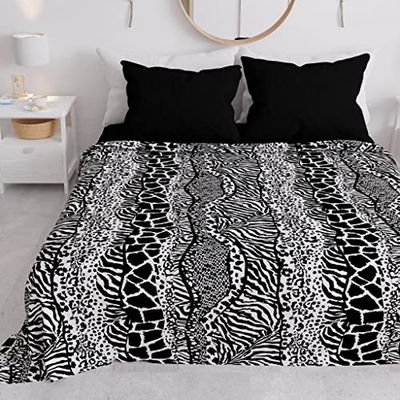 PETTI Artigiani Italiani - Sprei voor eenpersoonsbed, lente, zomer, lichte deken, eenpersoonsbed, beddengoed, Animalier 05, 100% Made in Italy