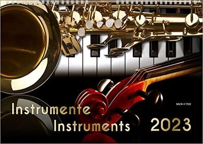 Strumenti musicali, un calendario musicale 2023, DIN A3: strumenti - strumenti