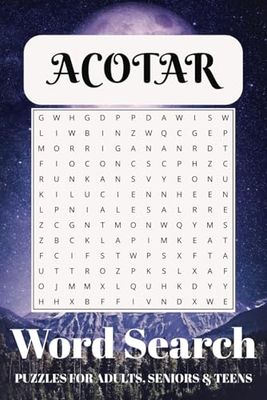 ACOTAR Word Search Puzzle Book: Word Searches with Easy to Read Print about ACOTAR, High Fae, Prythian, and More | 6x9 inches, 110 pages | 50+ Puzzles.. Gift for Vacations, Holidays, and Free Times