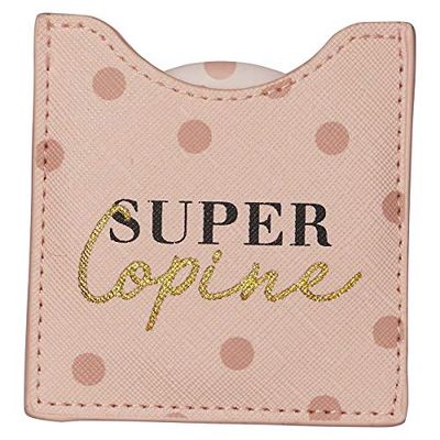 DRAEGER PARIS 1886 Toga - Miroir Super Copine - Miroir Rond de Poche à Emmener Partout - Idéal Cadeau Anniversaire, Toutes Occasions - Dimensions 8,5 x 8 cm 76005902 Small