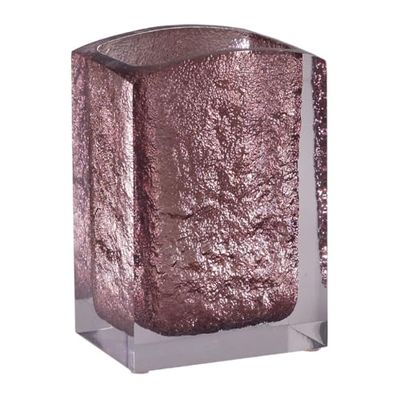 GEDY G-Antares Portaspazzolini Marrone/trasparente, dimensioni 11,7 X 8 X 6,2 CM peso 0,268 KG, Resina resistente di alta qualità, Porta Spazzolini Bagno Design di R&S Gedy, 2 Anni di Garanzia