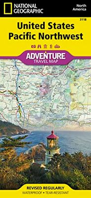 United States, Pacific NW Map (National Geographic Adventure Travel Map)