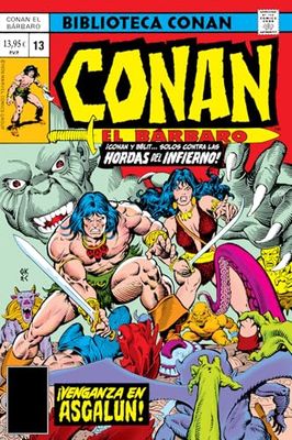 Biblioteca conan el bárbaro 13 1976-77: conan the bar-barian 69-75 usa