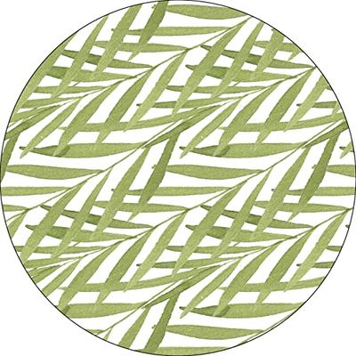 Bonateks, Round Digital Printed Mouse Pad, Non-Slip Base, for Office and Home, Diameter:22cm