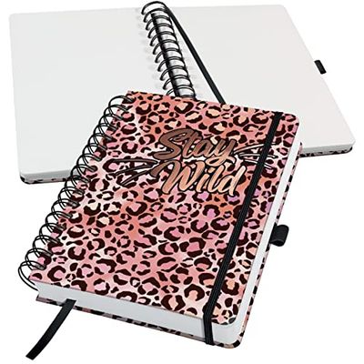 SIGEL JN653 Spiral-Notizbuch Jolie, ca. A5, dotted, rosa, apricot, schwarz: Notebook Jolie, Inspire, Pink Leo Love, Hardcover