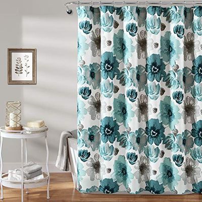 Leah - Tenda da doccia singola blu 72 x 72 cm