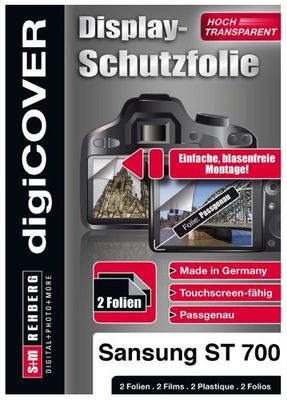 digiCOVER LCD Screen Protection Film voor Samsung ST700