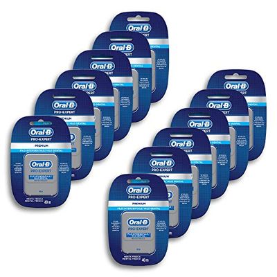 Oral-B Pro-Expert Clinic Line Lot de 12 fils interdentaires pour dents sensibles 40 m