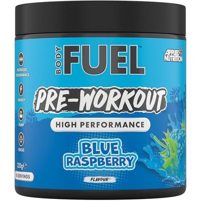 Applied Nutrition BodyFuel Pre-Workout Powder - Energy, Strength & Endurance Booster with Creatine, Citrulline & Beta-Alanine Sugar-Free Pre-Workout (320g - 40 Servings) (Blue Raspberry)