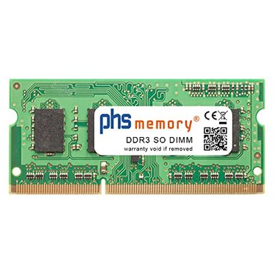 PHS-memory 4GB RAM módulo Adecuado/Adecuada para Tarox Modula Slim 14 (i3) DDR3 SO DIMM 1333MHz PC3-10600S