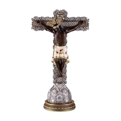 DRW Prachtige Christus Buga figuur van hars, handbeschilderd, 30 cm