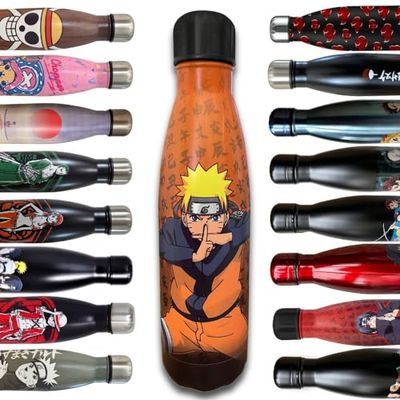 LYO Hômadict Naruto Insulated Flask – Reusable Stainless Steel Bottle for Sports, Travel, Daily Use 500 ml – BPA Free – Official License
