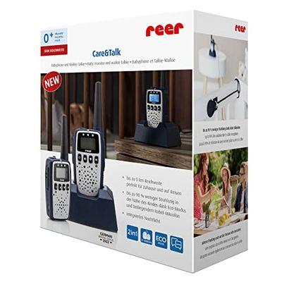 Reer Care&Talk Audio-Babyphone och Walkie-Talkie