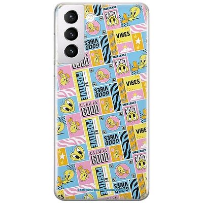 ERT GROUP mobiel telefoonhoesje voor Samsung S21 origineel en officieel erkend Looney Tunes patroon Tweety 012 optimaal aangepast aan de vorm van de mobiele telefoon, hoesje is gemaakt van TPU