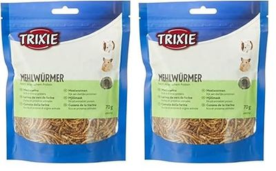 Trixie Jogging Ball, Criceto Ø 17 cm, 2 Pezzi, Proteine Animali, Adatto per Uccelli e Rettili, 70 grammi