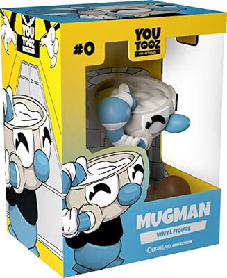 Youtooz Mugman Vinyl Figure, 9,4 cm Mugman Action Figure, Cuphead e Mugman Vinyl Toys - Collezione Youtooz Cuphead Basata su Cuphead Games