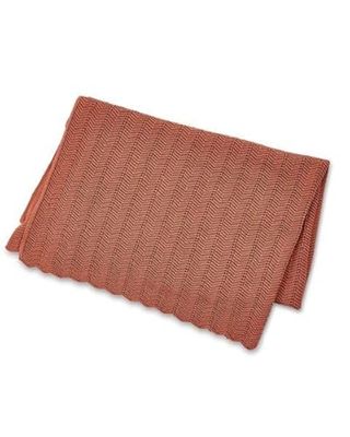 Smallstuff Baby Blanket Fish Bone Knit Red