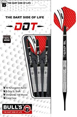Bull´s Bull's DOT D4 90% Tungsten Soft Dart, Arrow Unisex-Adult, Rosso, 18g