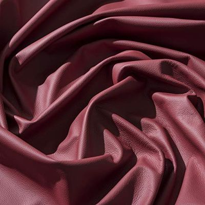 IPEA Utskärningar av äkta läder i olika färger och dimensioner-Hammad yta Läder, Blodröd, 140X15 CM
