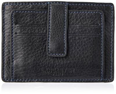 Lancaster Soft Vintage Homme, Bolso para Hombre, Noir_Bleu