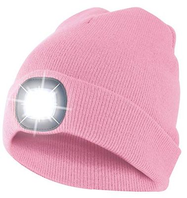 VELAMP Lighthouse, Beretto LED Unisex Adulto, Rosa, Taglia unica
