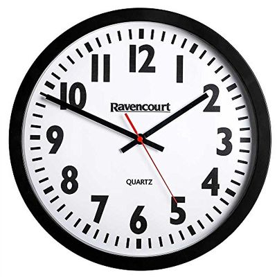 NRS Healthcare Easy To See Quartz Wall Clock, Large, 35 cm