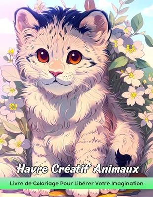 Havre Créatif Animaux Livre de Coloriage: Coloriage Des Animaux Créatifs, Designs Fantaisistes Pour La Joie Artistique Et L'Élégance Zoologique