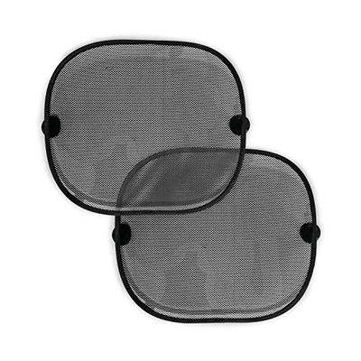 Hauck Cloud Me 2 bilfönstergardiner, solskydd för baksidefönster med sugkoppar, grå, 2-pack