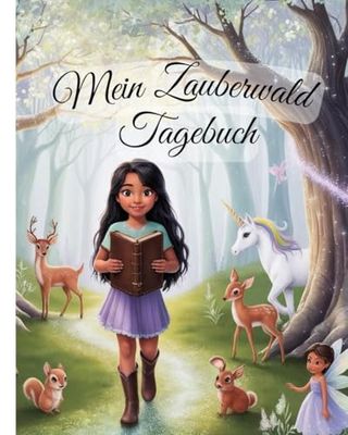 Tagebuch: Mein Zauberwald für Kinder ab 6 Jahren: Ein magisches Tagebuch mit Schreibanlässen für Kinder, um Gedanken, Träume und Abenteuer festzuhalten