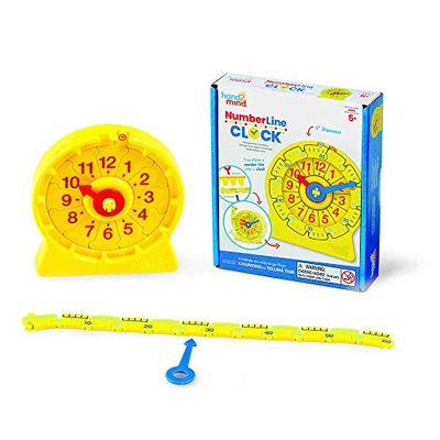 Learning Resources Set individual de reloj de línea numérica de 24 horas para los alumnos