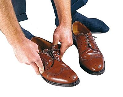 NRS Healthcare Elastic Shoe Laces Pair - Pack of 3, Brown