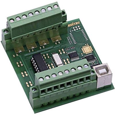 Deditec USB-OPTOIN-8_B módulo de entrada USB Número de entradas digitales: 8
