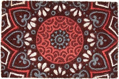 Excelsa Mandala - Capacete de entrada de fibra de coco (40 x 60 cm)