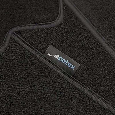 PETEX Monza Car Mat Premium Fit Front and Rear Black 7 Pieces