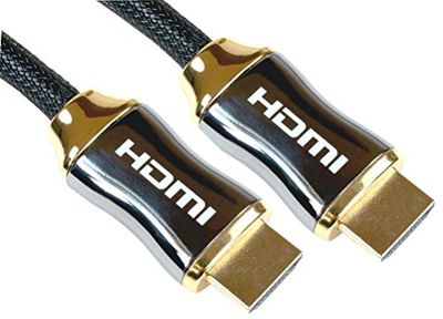 Pro Signal Hoge snelheid 4K UHD HDMI-kabel met Ethernet, mannelijk naar man, gevlochten, vergulde connectoren, 3m zwart