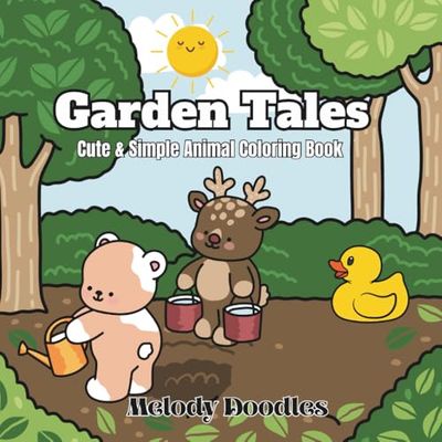 Garden Tales: Cute And Simple Animal Coloring Book