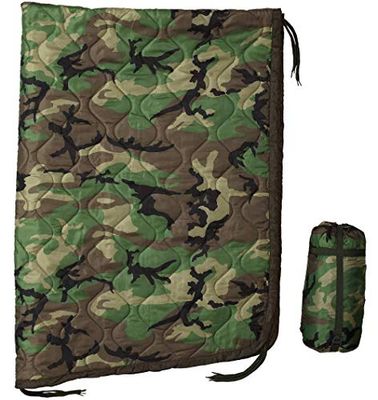 USGI Industries Couverture Militaire Woobie | Couverture de Camping à Isolation Thermique | Doublure Poncho | Grande, Portable, Isolante, résistante à l'eau, pour la randonnée, la Survie | Sac de