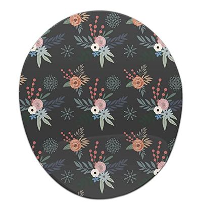 Bonamaison, Tapis de Souris Ergonomique avec Repose-Poignet - Impression numérique - pour Le Bureau et la Maison - 20 x 23 cm