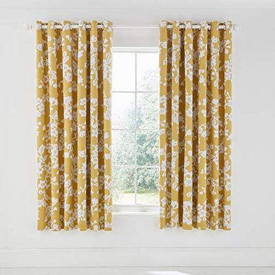 HELENA SPRINGFIELD BOUVARDIA LINED CURTAINS 66X72 HONEY, LCRBOVH7HON