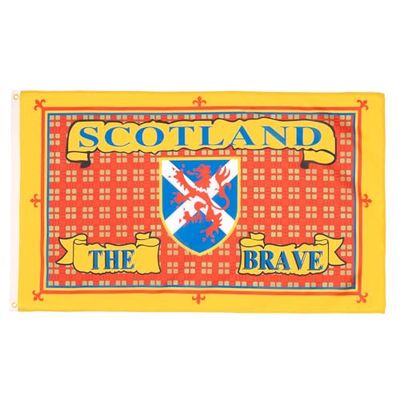 AZ FLAG - Bandera Escocia The Brave - 150x90 cm - Bandera Escocésesa - Scotland The Brave 100% Poliéster Con Ojales de Metal integrados - 110g - Colores Vivos Y Resistente A La Decoloración