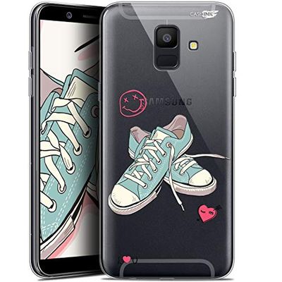 Beschermhoesje voor Samsung Galaxy A6 2018, ultradun, motief: Mijn Sneakers d'Amour