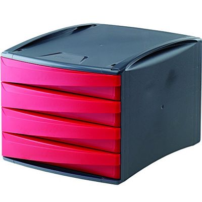Fellowes Green 2 desk Modules de classement Rouge