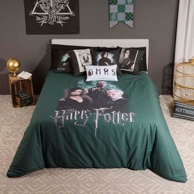 BELUM | Harry Potter Microsatin Duvet Cover for 90 cm Bed – Product Dimensions: (155 x 220 cm) – Model: Death Eaters