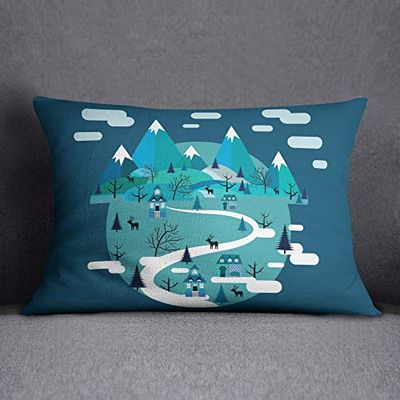 Questo Casa Decoratieve kussenhoes, kussensloop, sierkussensloop, woondecoratie, voor bank, koffiehof, grootte: 35x50 cm - Ontworpen en geproduceerd in de Türkiye