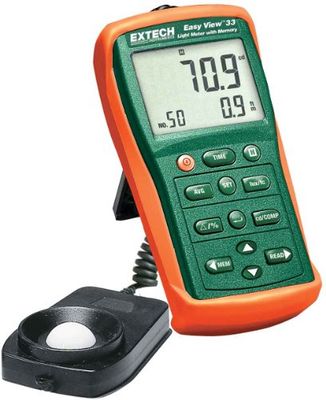 Extech Instruments EA33 Easy View Light Meter with Memory