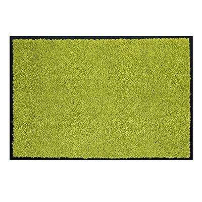 ASTRA Capacho apanhador de sujidade, felpudo para interior, lavável a 30° C, felpudo antiderrapante, sapato para corredor, cozinha, verde 60 x 90 cm