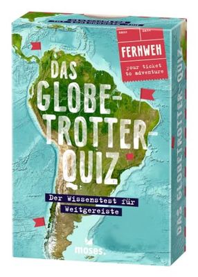 moses. Das Globetrotter-Quiz – Der Wissenstest für Weitgereiste, Unterhaltsames Rate-Quiz mit 75 abwechslungsreichen Fragen und Aufgaben rund um den Globus, Für Jugendliche und Erwachsene