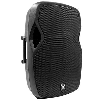 Enceinte Active 15" noire 2 voies - Puissance 450 Watts - Connexion sans Fil Bluetooth - Entrée Micro/Ligne - Lecteur USB/SD intégré - TWS - Puissante et Polyvalente - Idéale pour DJ, Animation, Scène
