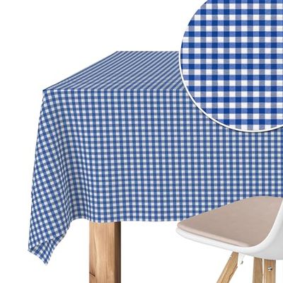 Martina Home Petit Vichy Royal 140 Round Tablecloth Teflon Confectioned